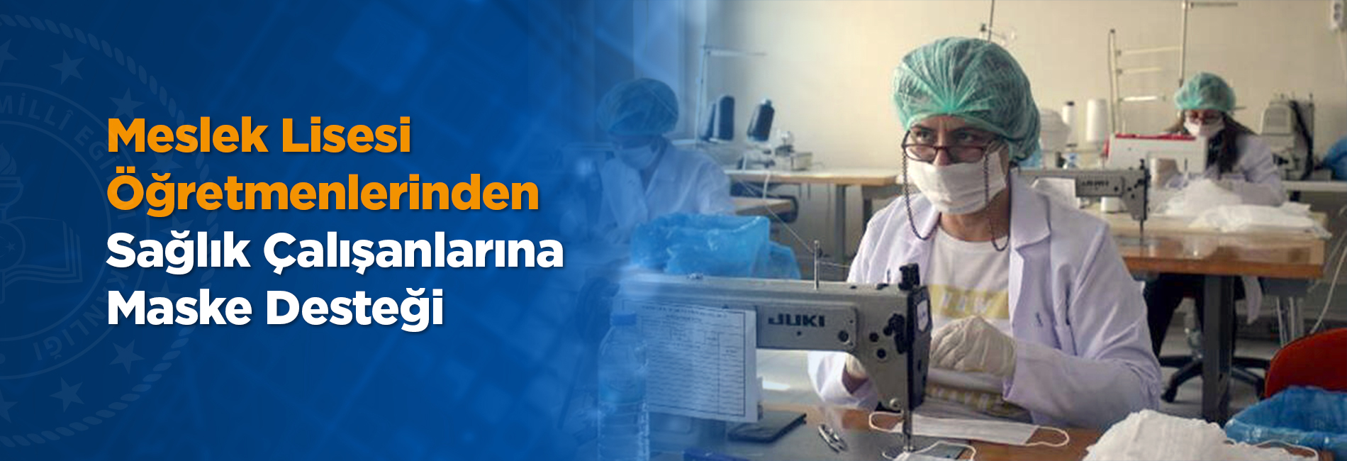 Kırşehir Fatma Muzaffer Mermer Mesleki ve Teknik Anadolu Lisesi maske üretimine başladı.